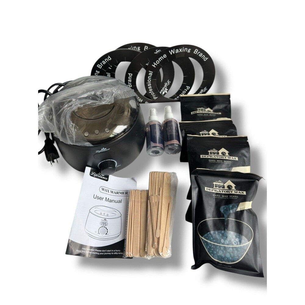 Professional Home Waxing Kit Hair Removal Warmer Pot Machine Brazilian Bikini